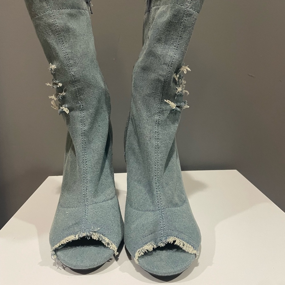 Denim Booties (Shoe Dazzle)